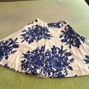 Size 4 Blue and White Gap skirt